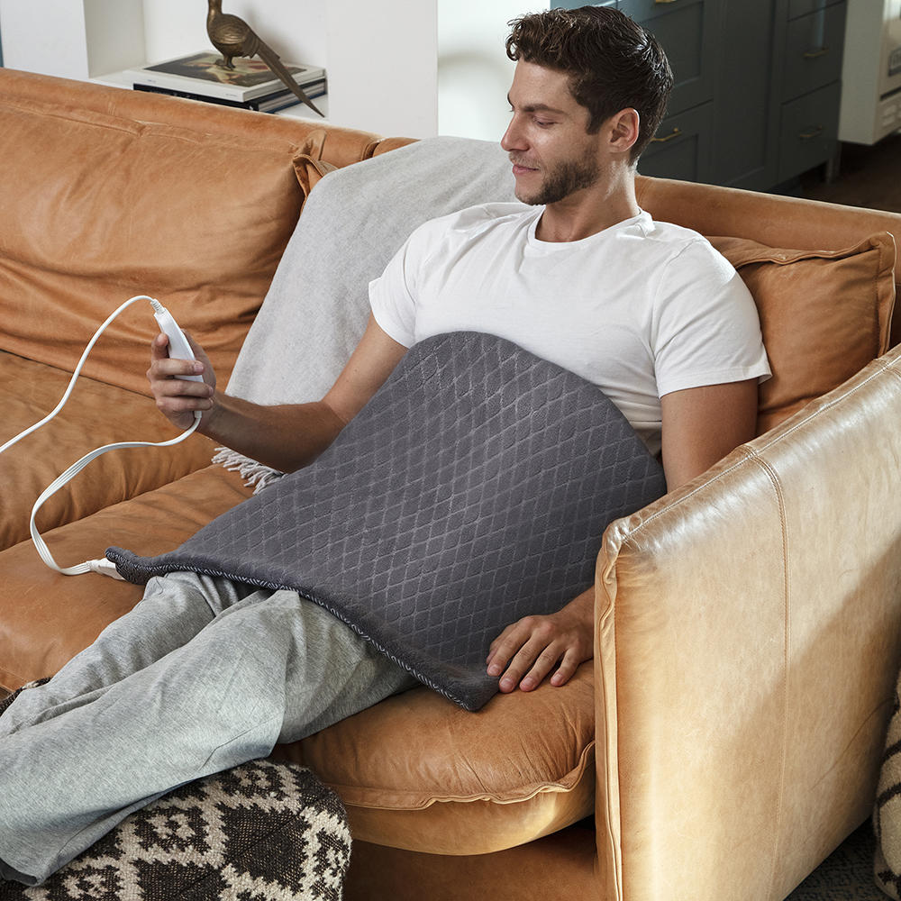 24" x 24" Plush Oversized Heating Pad with 6 Heat Settings - Image 7