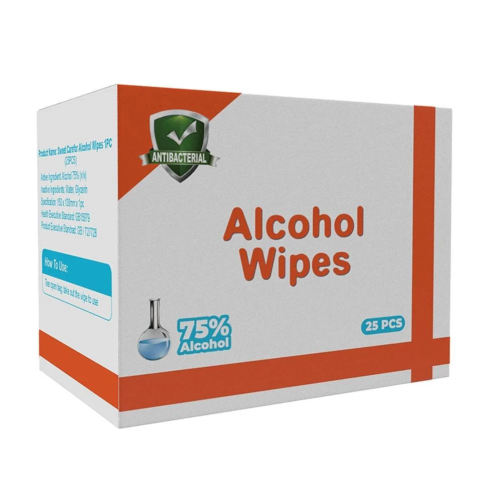25 Individually Wrapped Hand Sanitizing Wipes