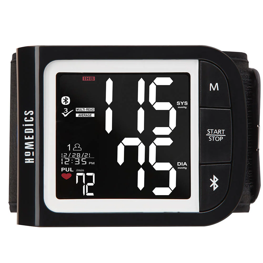 Premium Wrist Blood Pressure Monitor with Attached Wrist Cuff
