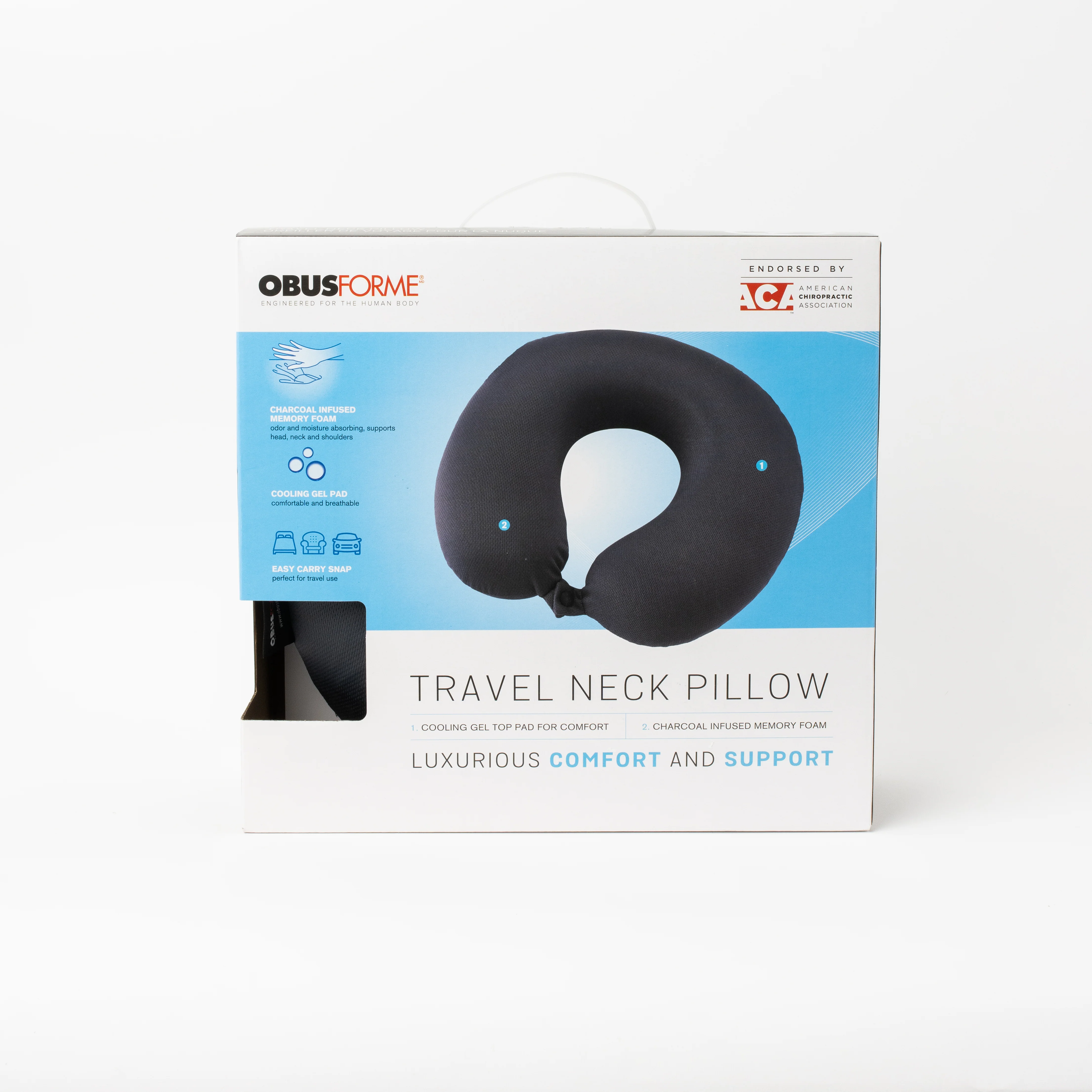 Charcoal Travel Neck Pillow - Image 5