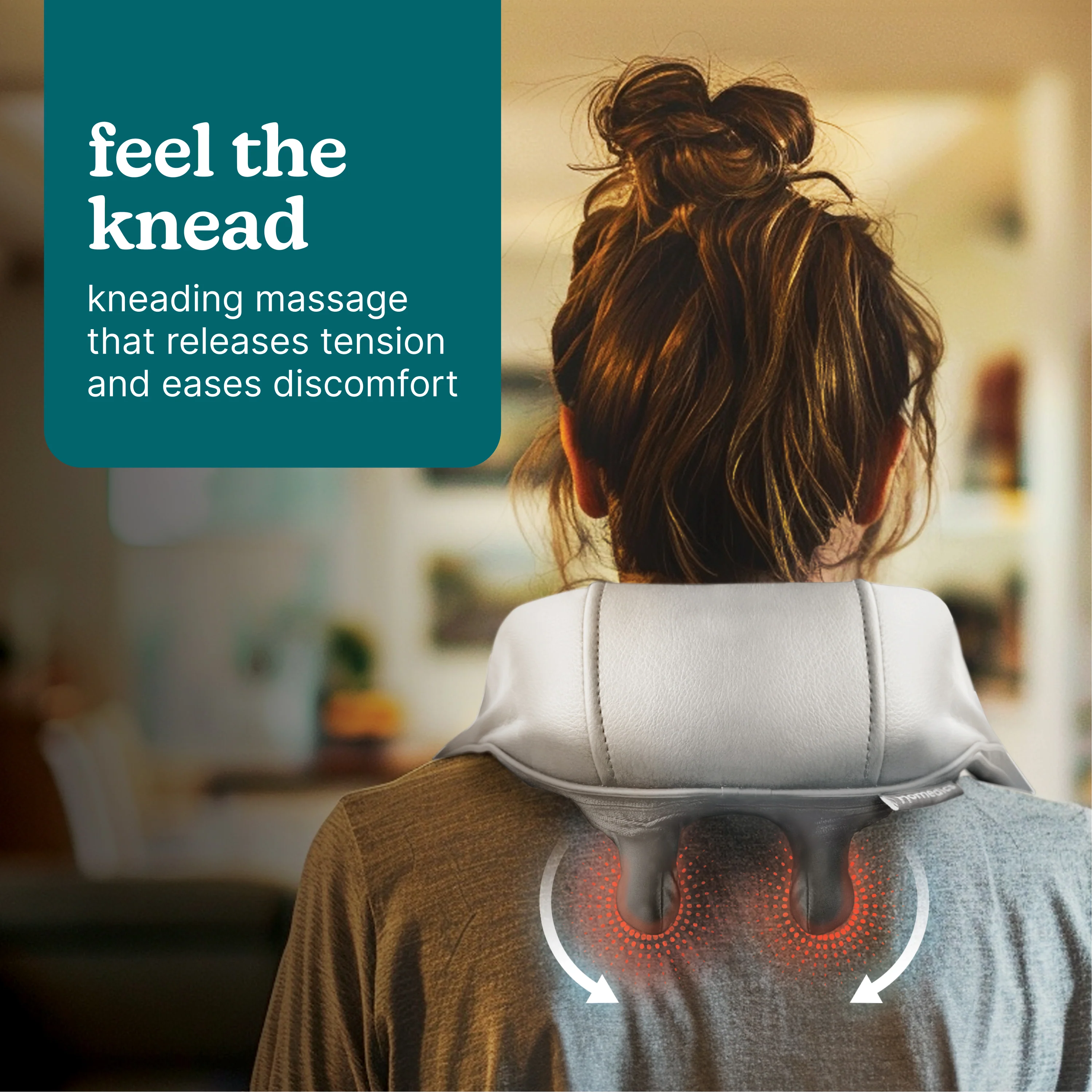 Deep Kneading Neck & Shoulder Massager with Heat - Image 2