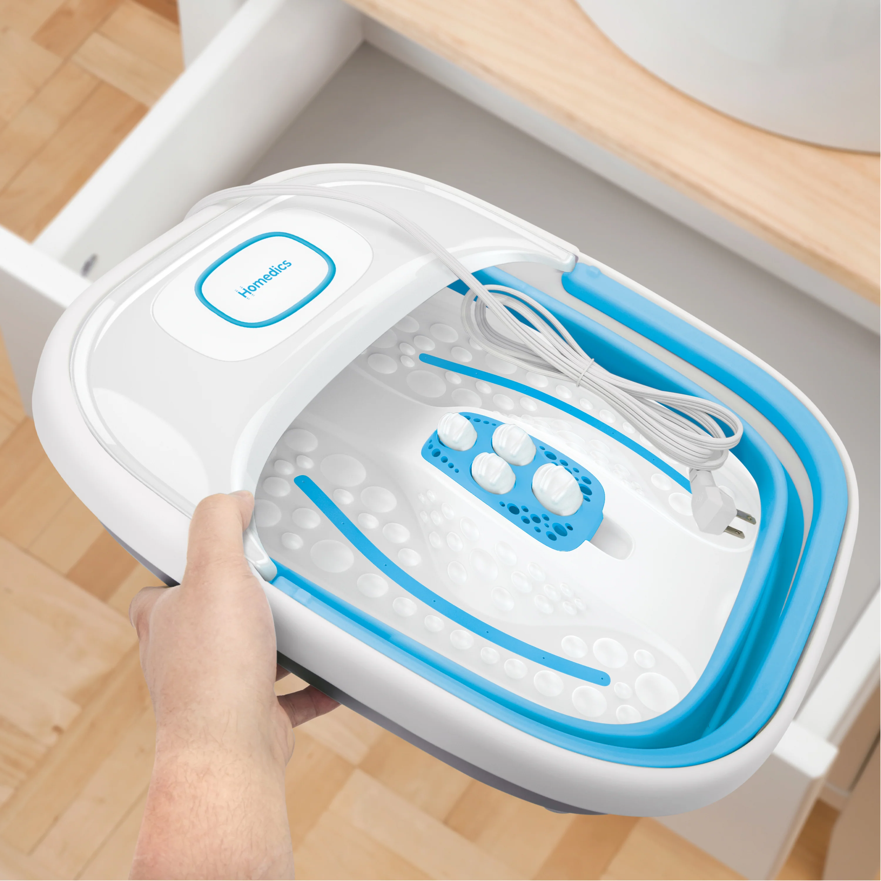 Easy Store Bubble Bliss Footbath, Collapsible Foot Spa - Image 6