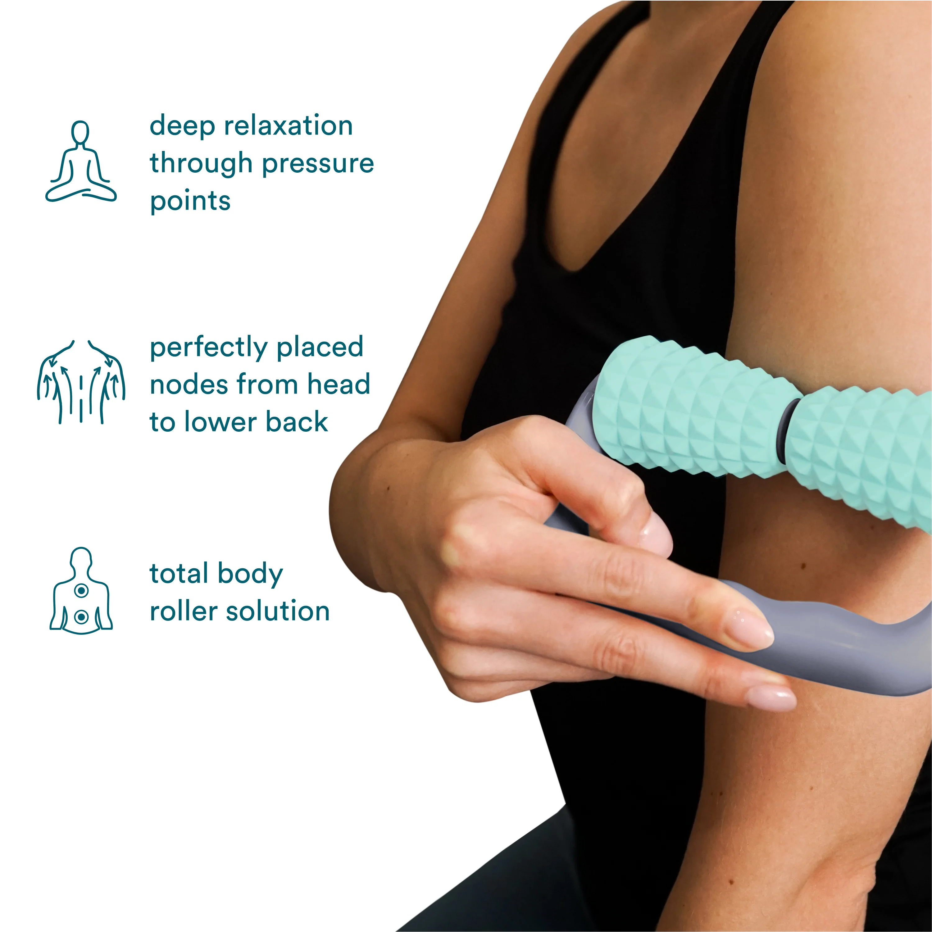 Homedics® Acupressure Mat + Pillow + Body Roller Bundle - Image 3