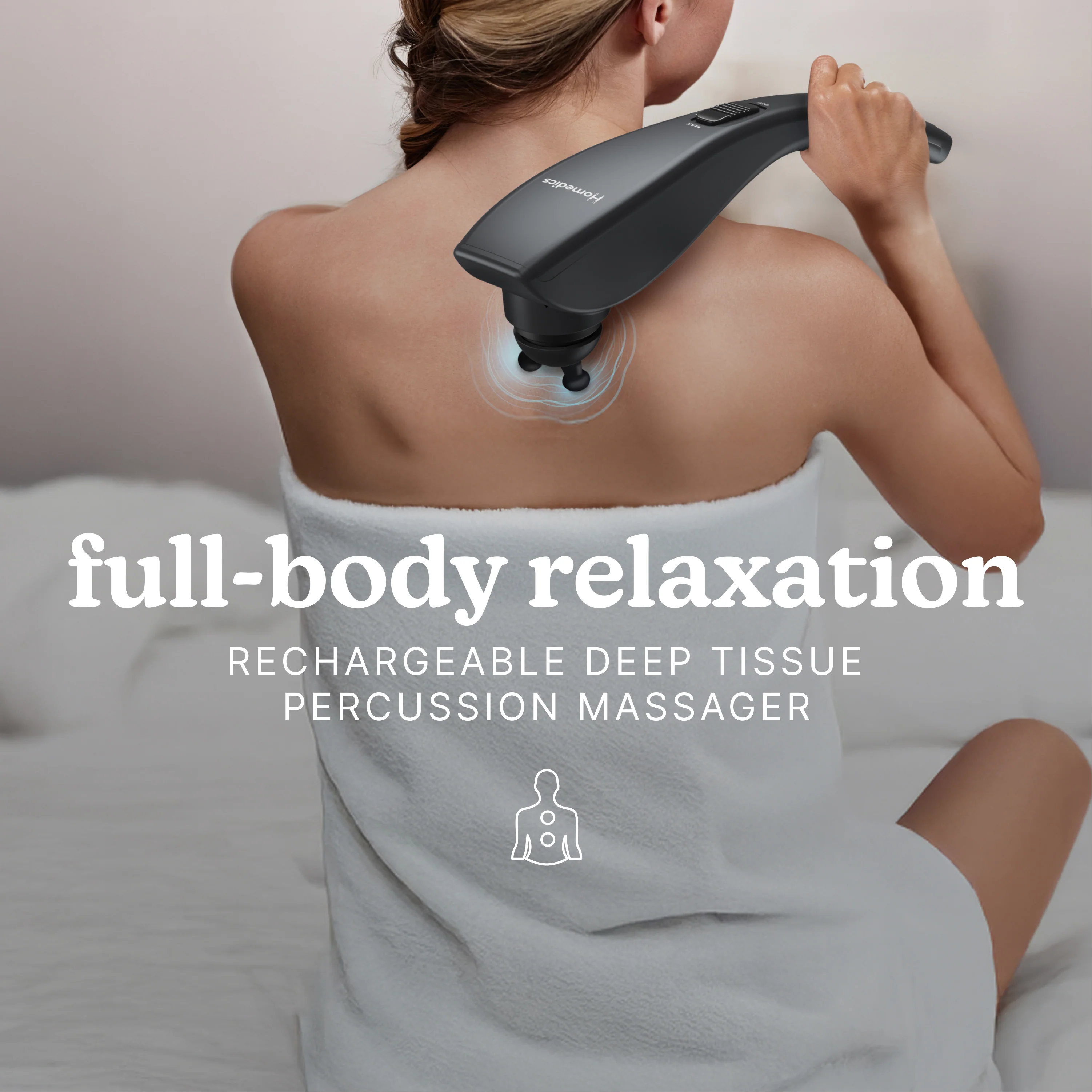 Homedics Rechargeable Deep Tissue Percussion Massager - Image 2
