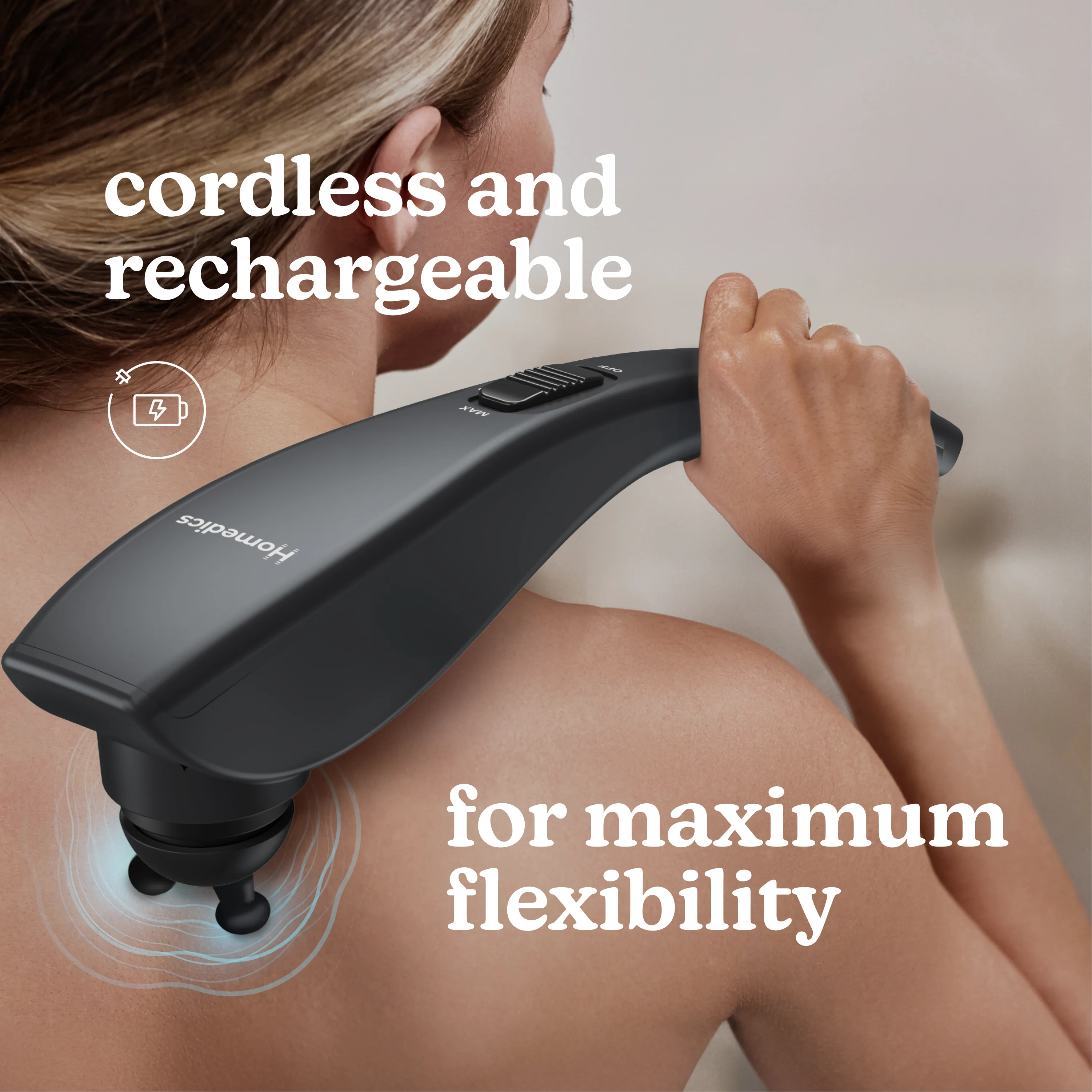 Homedics Rechargeable Deep Tissue Percussion Massager - Image 6