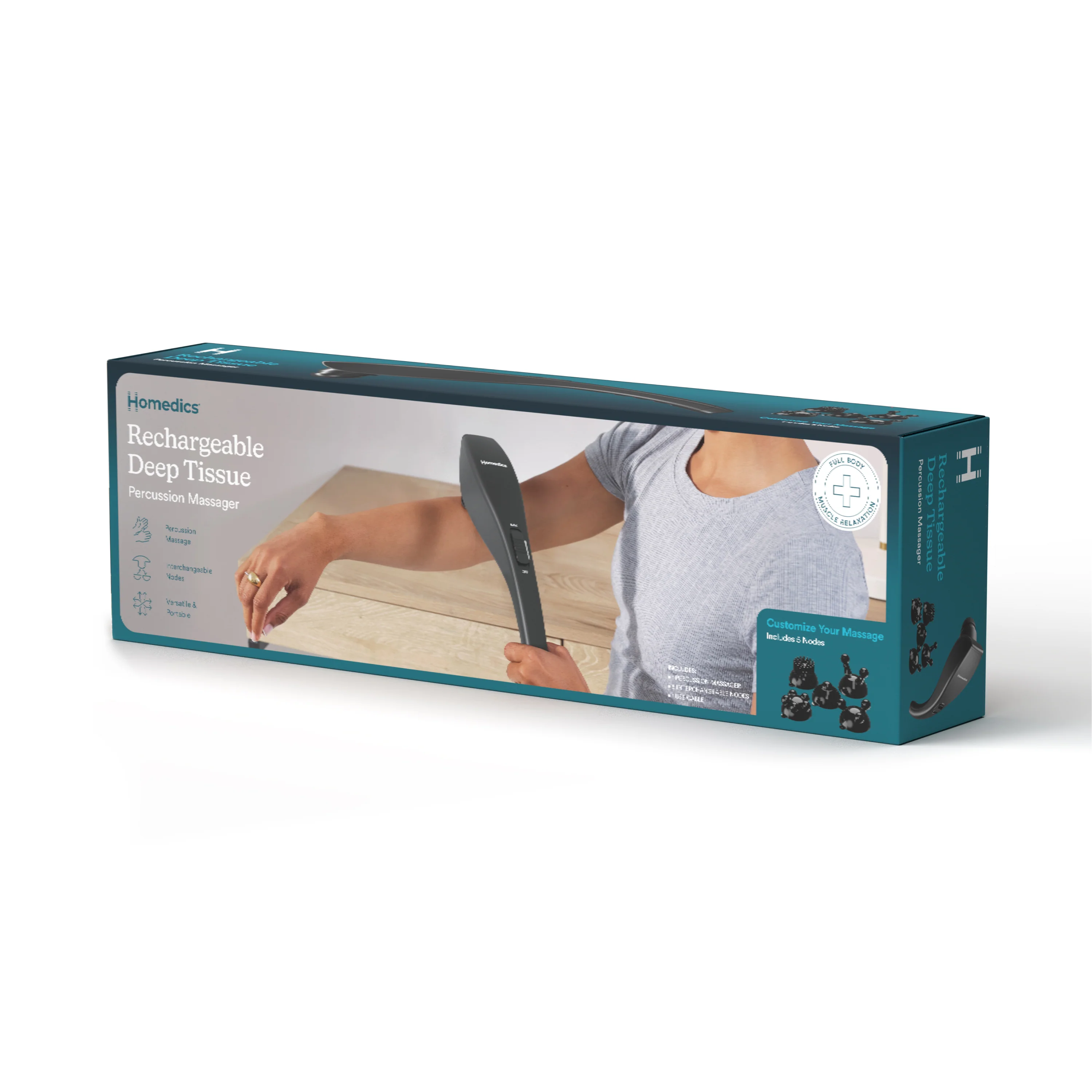 Homedics Rechargeable Deep Tissue Percussion Massager - Image 9