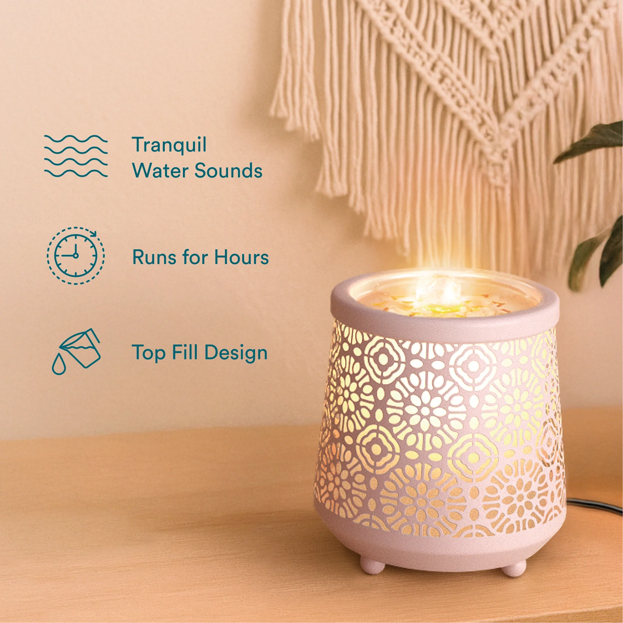 Homedics Indoor Relaxation Fountain with Light & Sound - Image 3