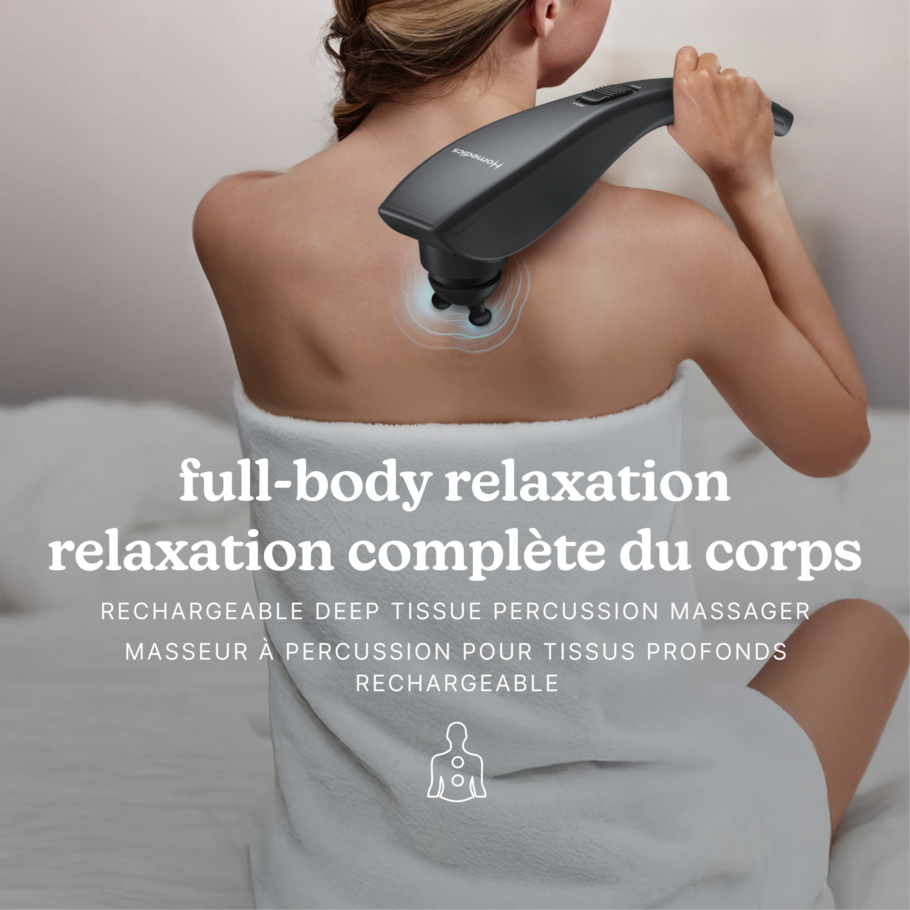Homedics Rechargeable Deep Tissue Percussion Massager - Image 2