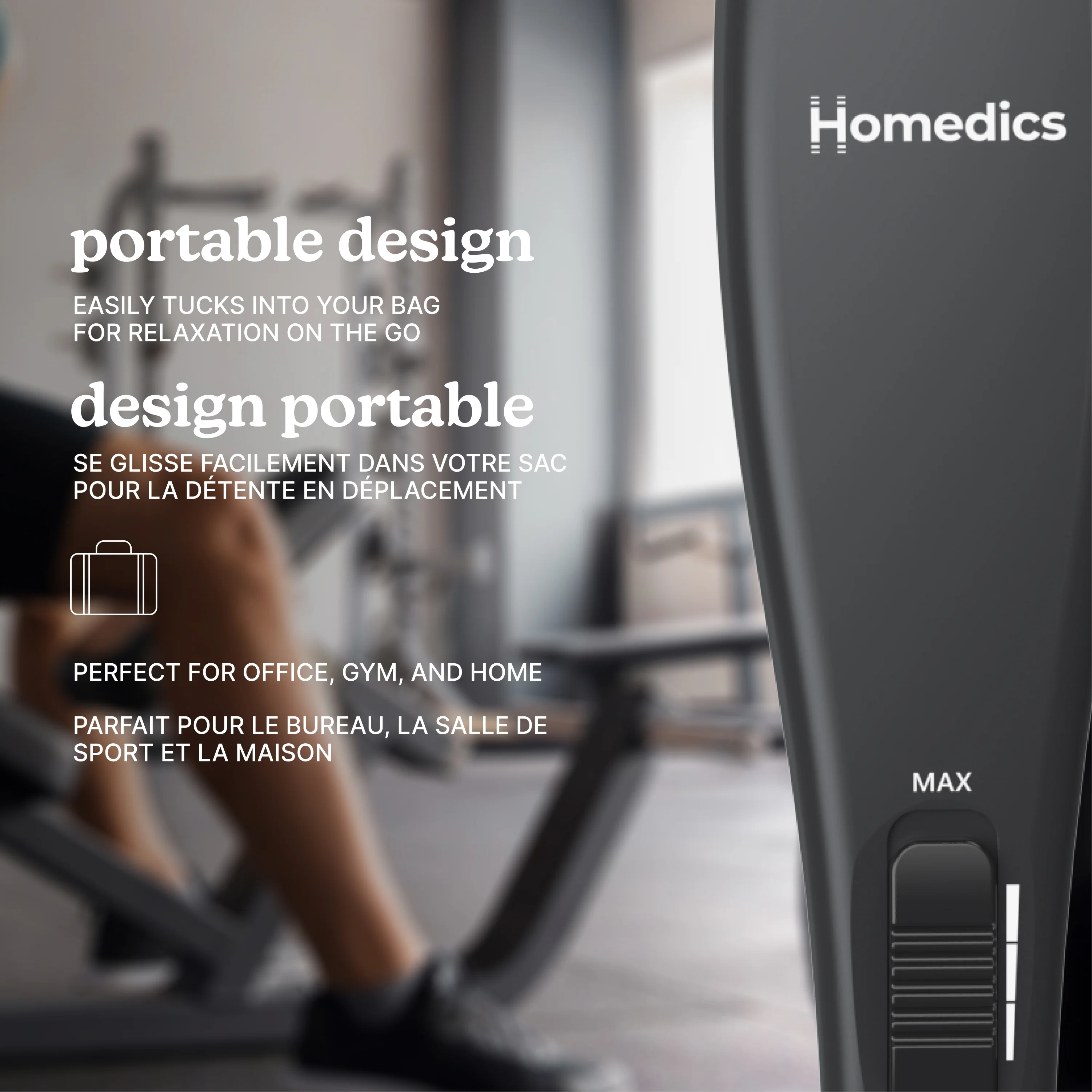 Homedics Rechargeable Deep Tissue Percussion Massager - Image 5