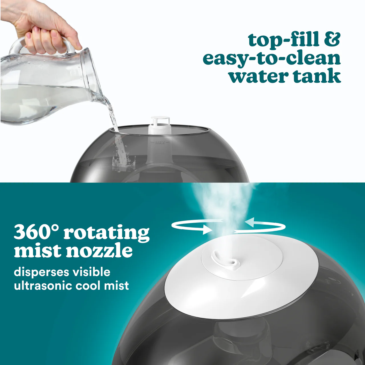 Homedics® Ultrasonic Humidifier CMTF32 - Image 4