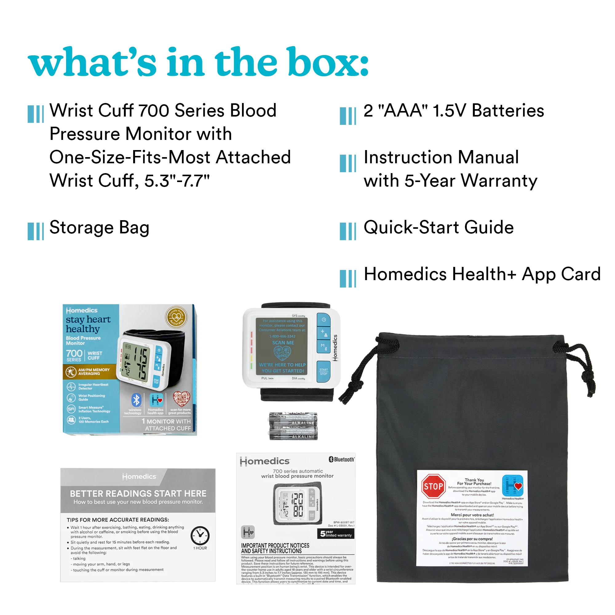 Wrist Cuff 700 Series Blood Pressure Monitor - Image 8