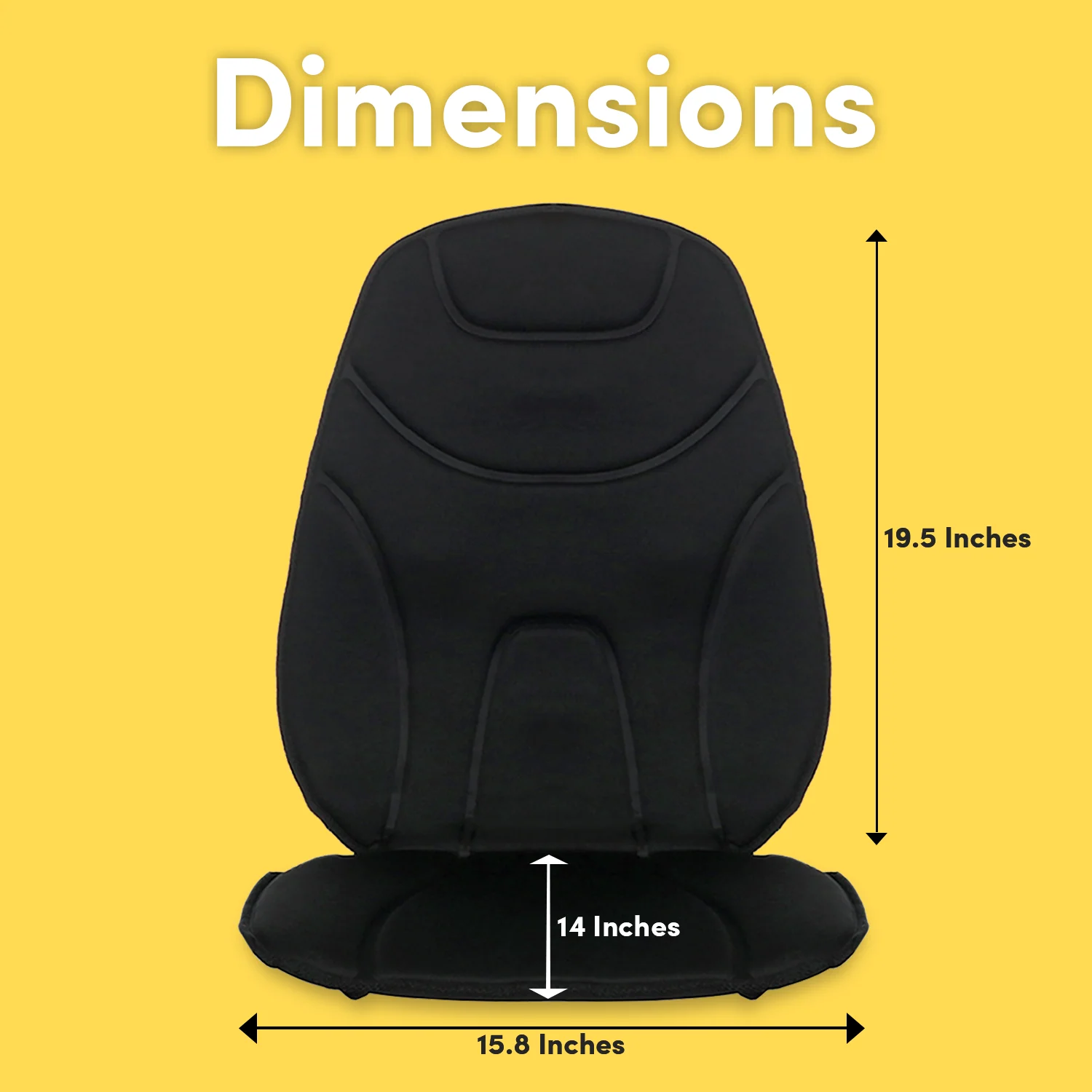 Make Lemonade Deluxe Five Motor Massage Cushion with Heat - Image 5