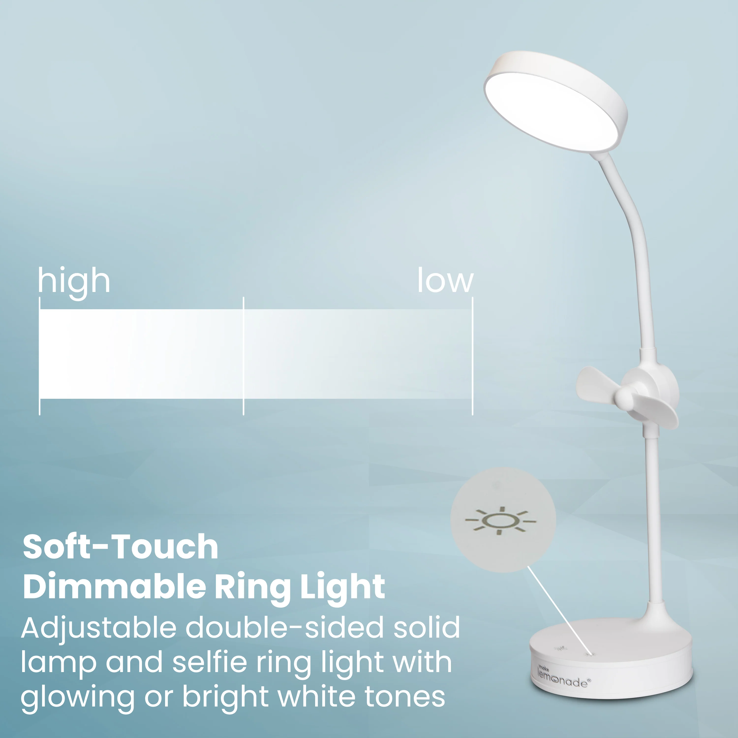 Make Lemonade Desk Lamp Fan - Image 4