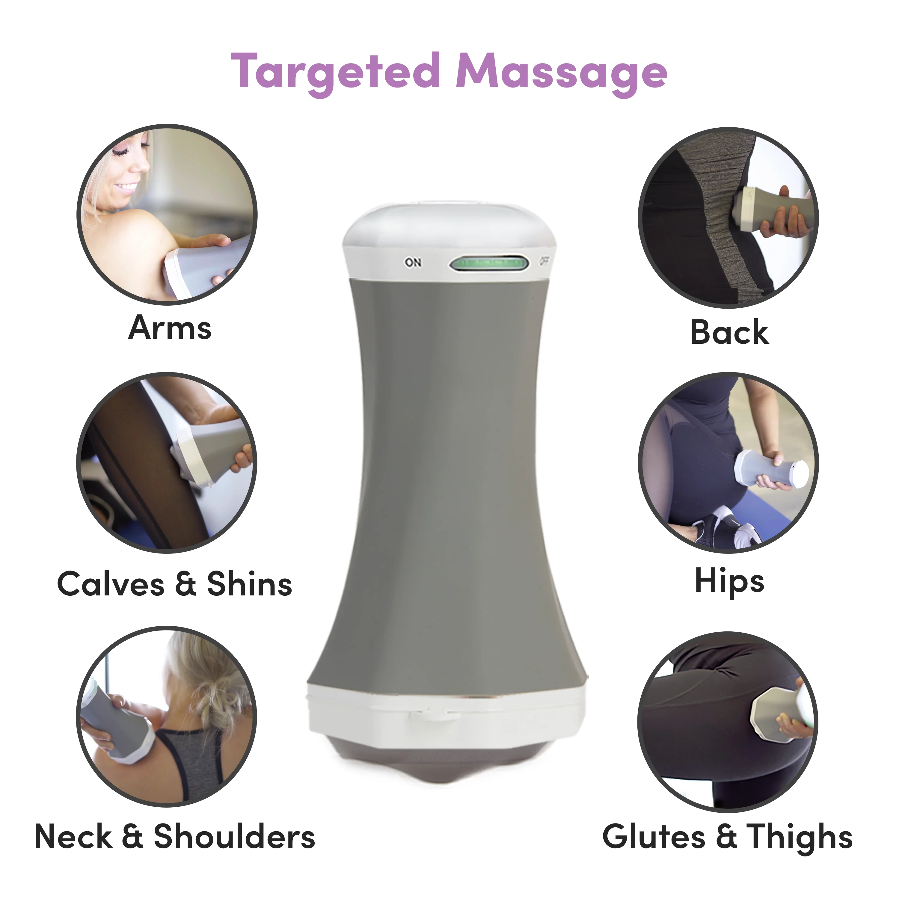 Make Lemonade Handheld Shiatsu Spin Massager - Image 3