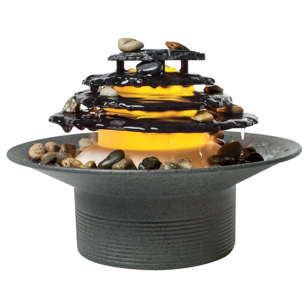 Mirra Zen Gray Tabletop Relaxation Fountain