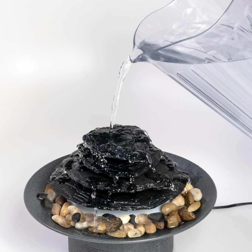 Mirra Zen Gray Tabletop Relaxation Fountain - Image 3