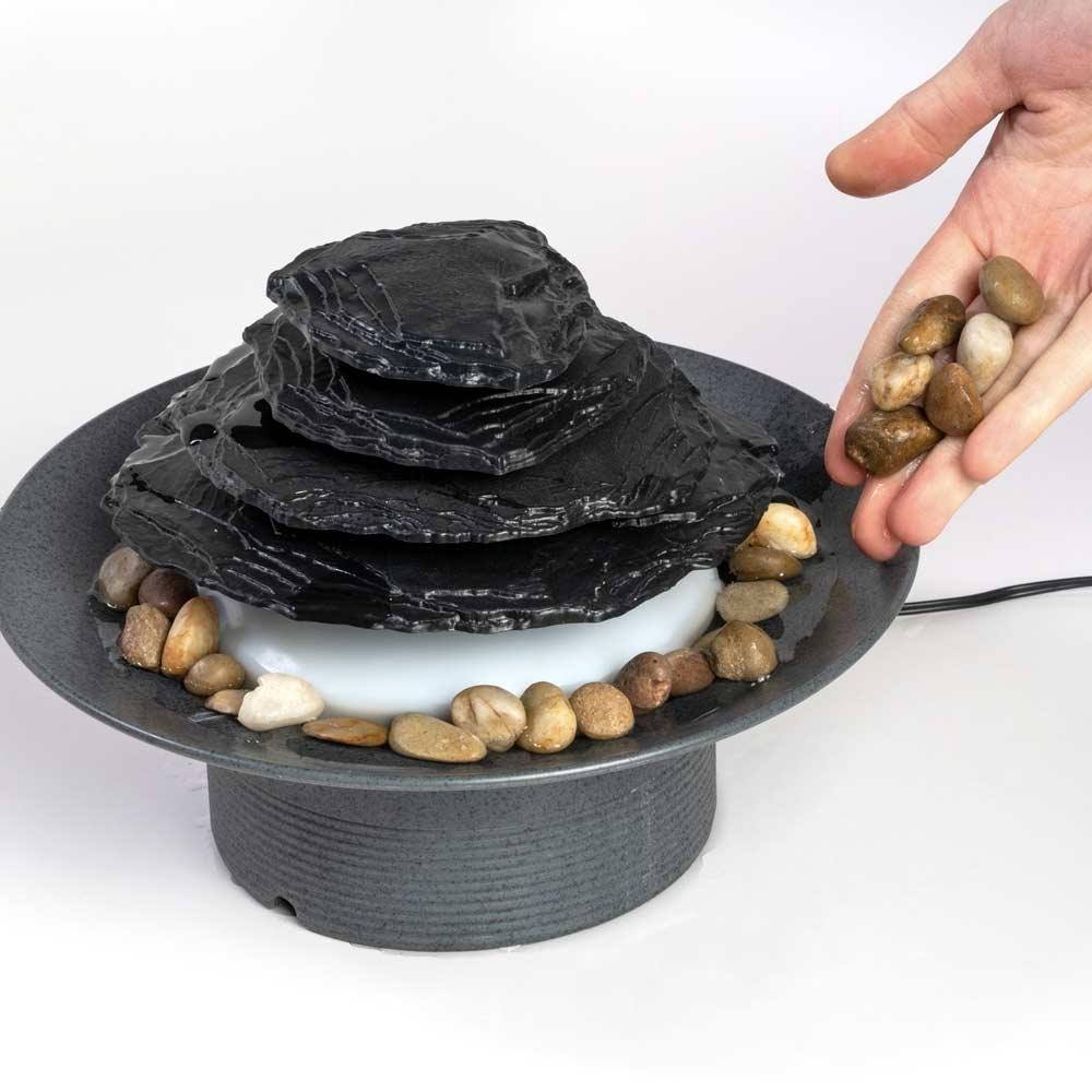 Mirra Zen Gray Tabletop Relaxation Fountain - Image 4