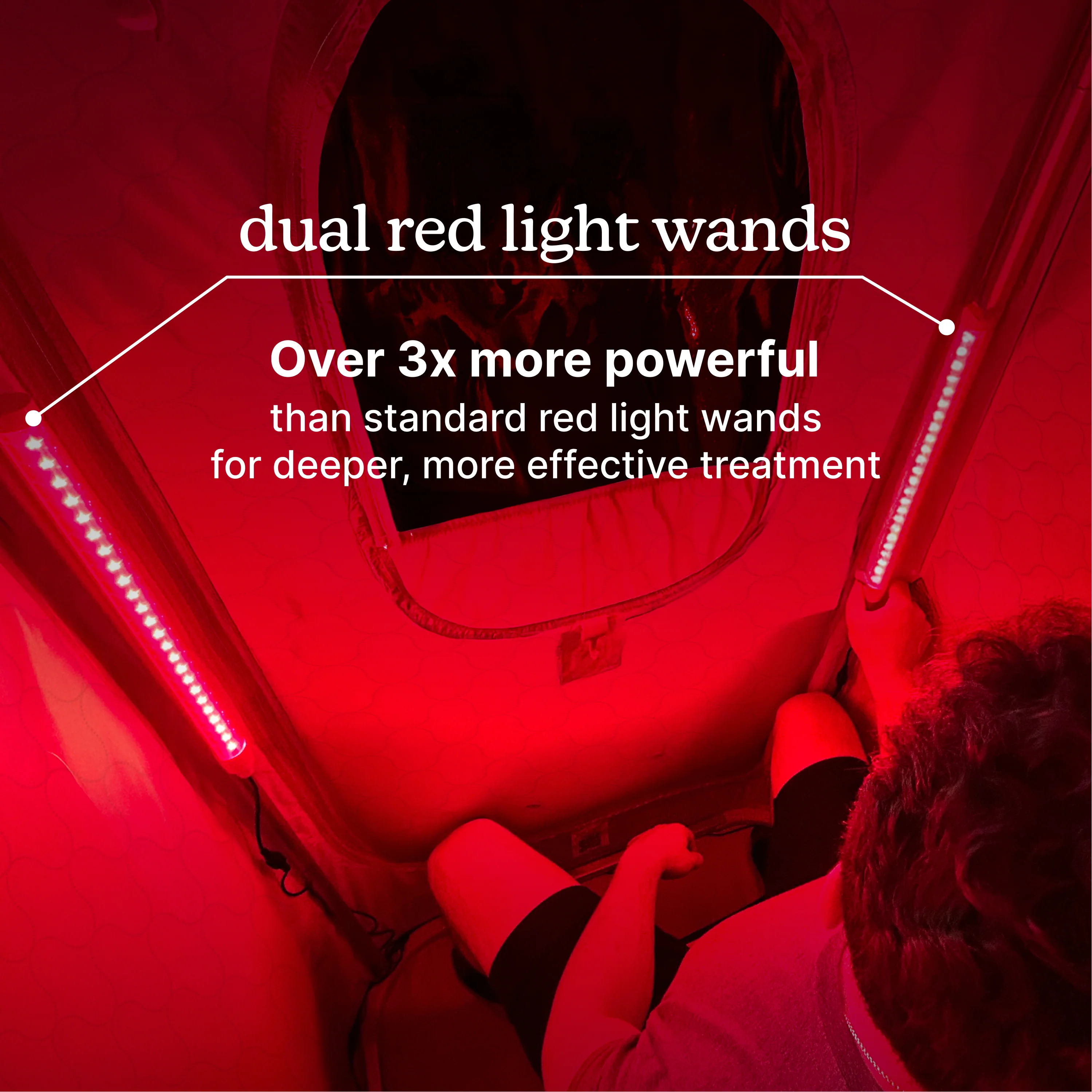 Dual Red Light Wands for Sauna - Image 4