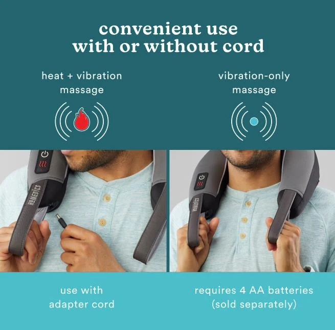 Pro Therapy Vibration Neck Massager with Soothing Heat - Image 2