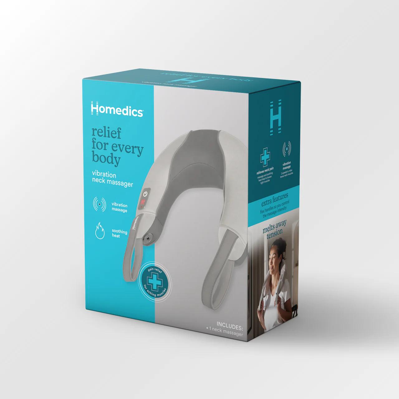 Pro Therapy Vibration Neck Massager with Soothing Heat - Image 6