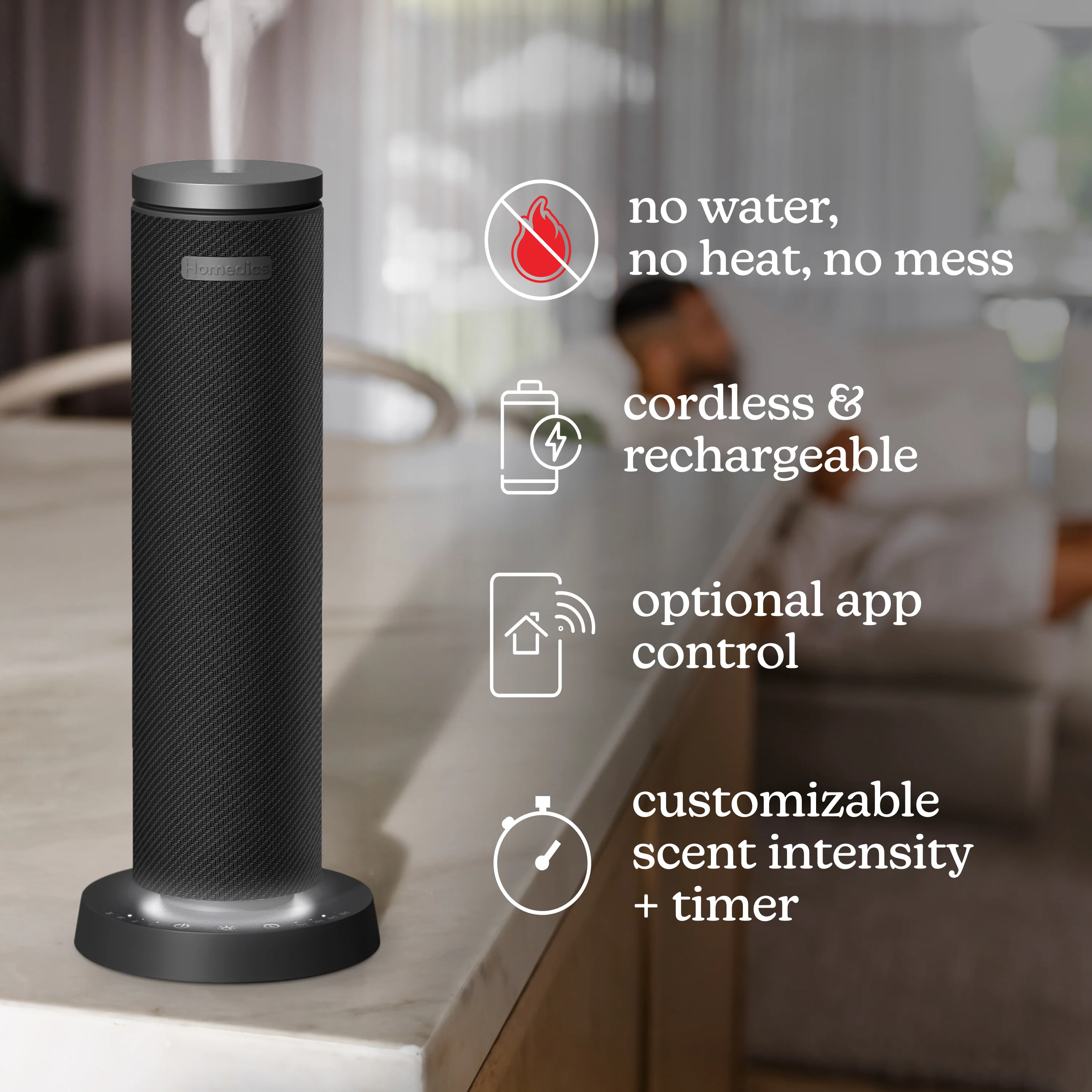 SereneScent™ Waterless Rechargeable 120 ml Diffuser + Oil Bundle - Image 5
