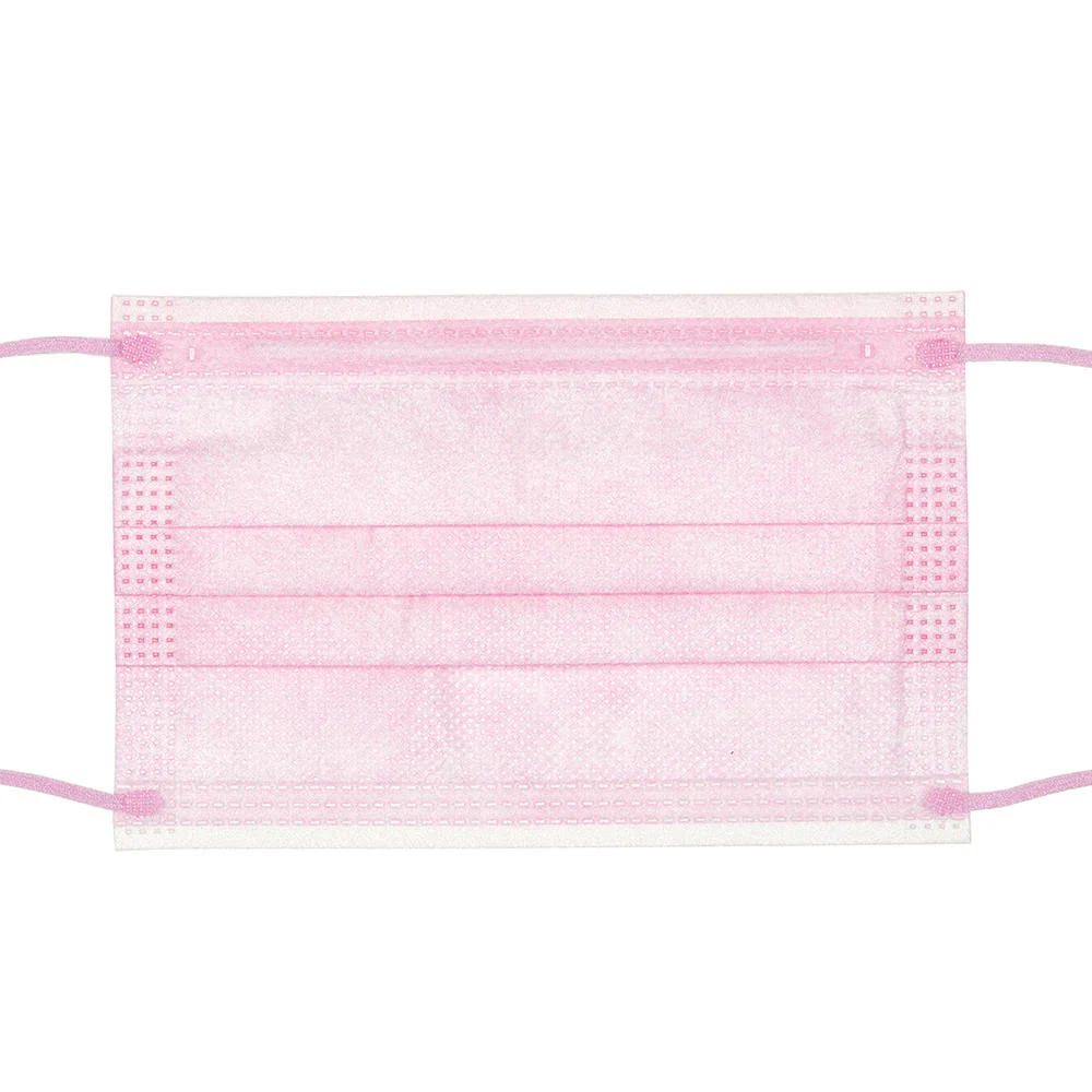 Small Size Pink Ear-Loop Face Masks (50 Count) - Image 2