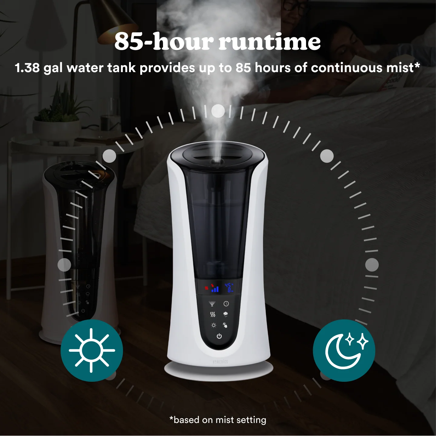 TotalComfort® Deluxe Warm & Cool Mist Ultrasonic Humidifier - Image 7