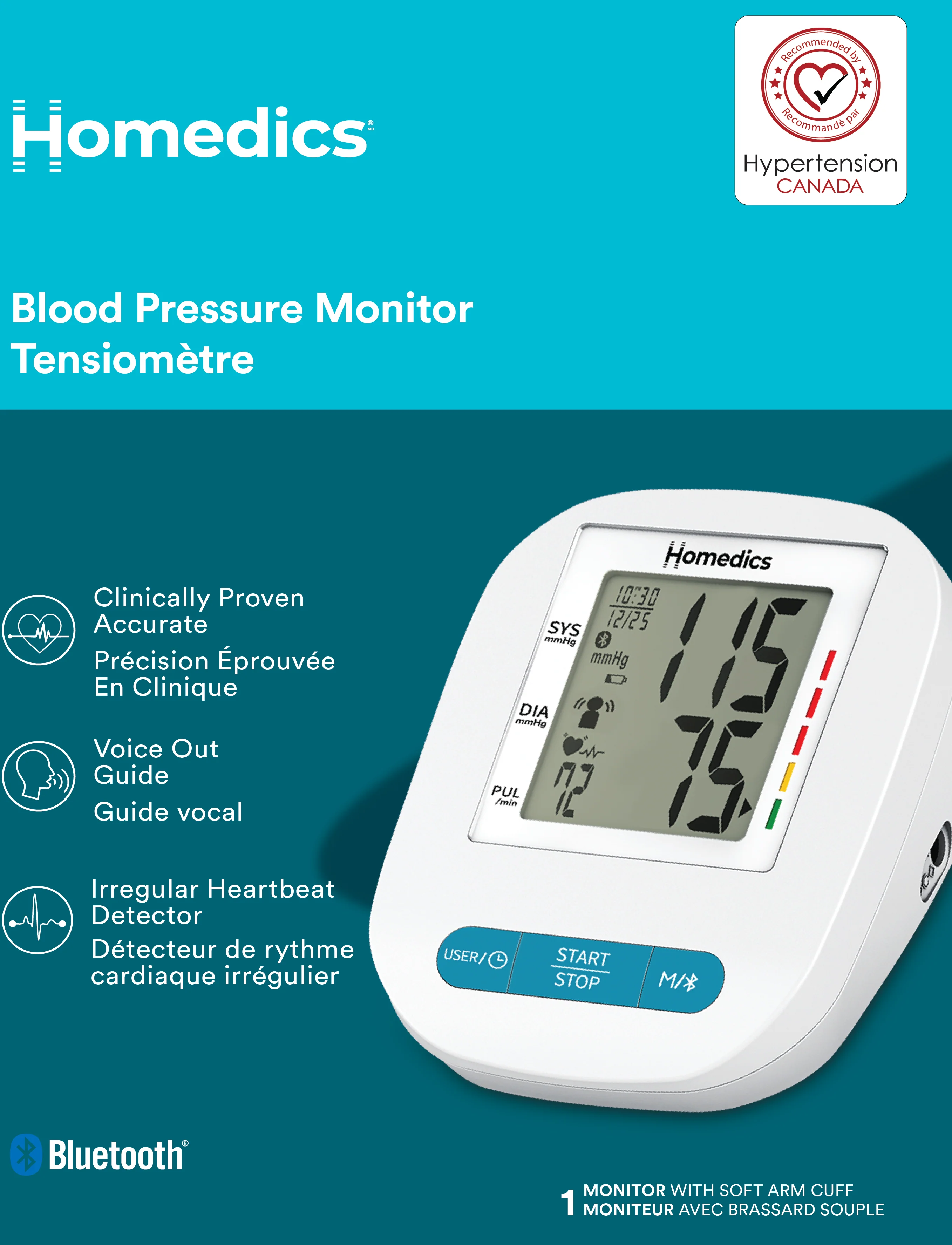 Upper Arm Blood Pressure Monitor with Voice Guidance - Image 4